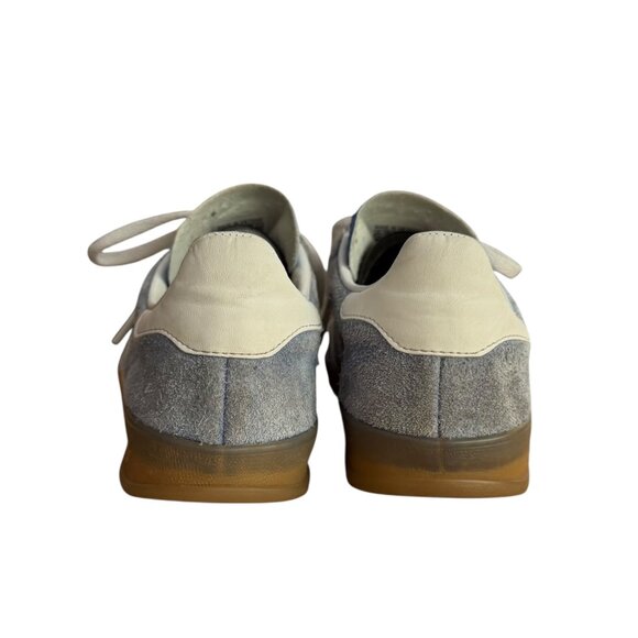 Adidas Gazelle Indoor Suede Sneaker Blue Fusion 6.5 Blokette Gum Sole Soccer - Picture 3 of 14